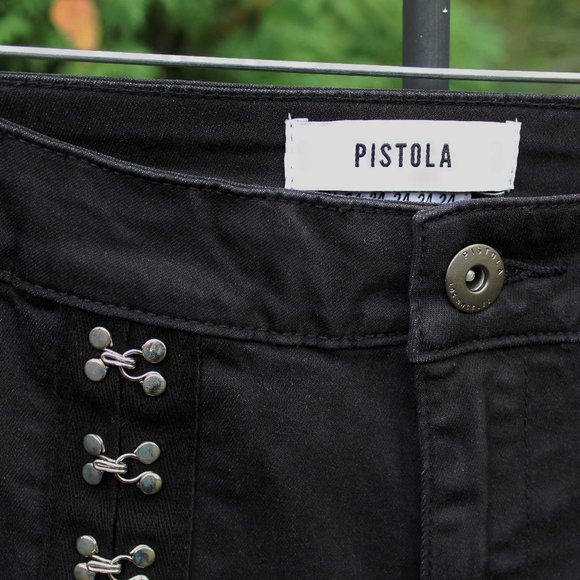 Pistola Black Kierra Hook & Eye Skinny Jeans NWT - Picture 2 of 5